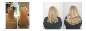hair extensions before and after 